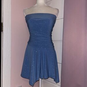 Windsor Light Blue Glitter Dress